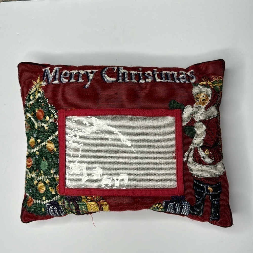 Christmas pillow with photo frame - Picture 2 of 7